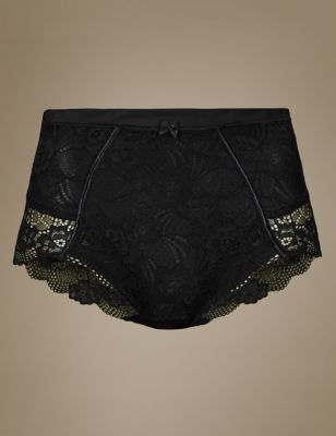 Firm Control Floral Lace Full Briefs